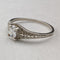 British vintage jewelry zirconia sterling silver ring